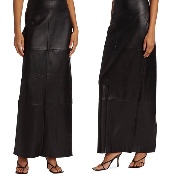 Swann by Antonia Rovira Dresses & Skirts - Swann By Antonia Rovira Genuine Super Soft Leather Maxi Skirt Size 4